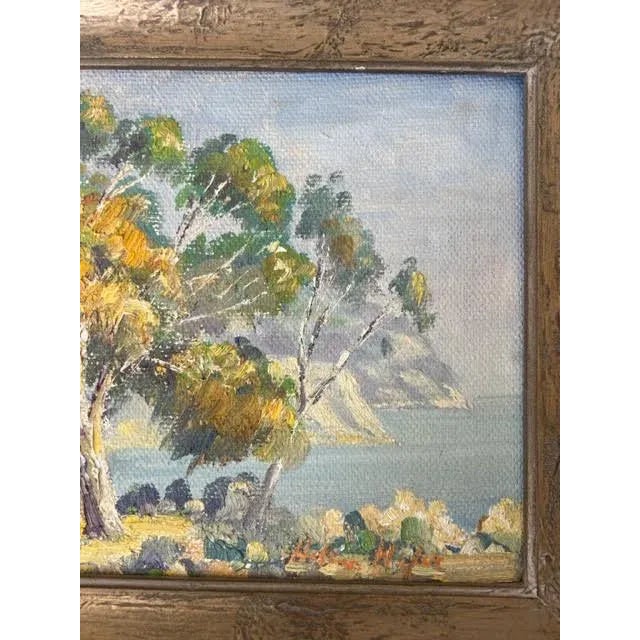 Helen Luton Hafer (1914-2003) South Laguna "Path to the sea" oil painting on board. This listed California artist studied...