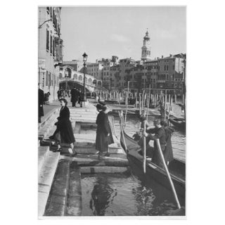 Andres, Venice: Canale Grande with Rialto Bridge, 1955, Silver Gelatin Print For Sale