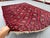 Hand-Knotted Crimson Red and Navy Blue Allover Geometric Wool Area Rug, 6'9" X 4'10" For Sale - Image 6 of 11