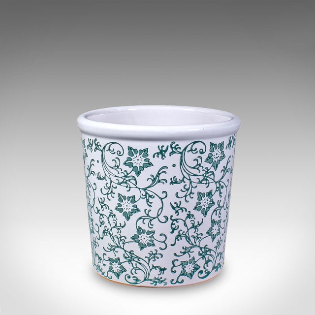 1980s Set of 3 Vintage Tree Planters, Portuguese, Ceramic, Veranda, Garden, Bush Pots For Sale - Image 5 of 9