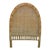 Vintage 1970s Twin Arch Rattan Boho Headboard For Sale