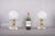 Winged Figure Table Lamps with Frosted Glass Globes, 1980s, Set of 2 For Sale - Image 11 of 15