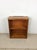 Vintage Two Shelf Bookcase With Rounded Front Edge and Wire Slot For Sale - Image 9 of 12