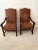 Vintage French Louis XIV Style Throne Carved Open Armchairs Upholstered Seat and Back Excellent Condition For Sale - Image 17 of 17