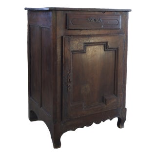 18th Century French Provincial Walnut Confiturier Cabinet with Drawer, 1760s For Sale
