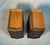 Pair Vintage Pearl-Wick Wastebaskets Faux Wood Brown, Circa 1960s For Sale - Image 9 of 12