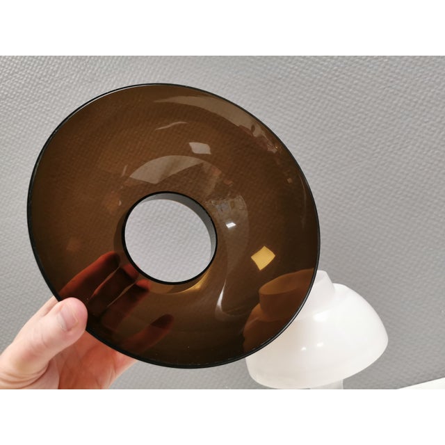 Table Lamp with Smoky Acrylic Shade and Rosewood Base by Bent Karlby for Ask Belysninger, 1971 For Sale - Image 12 of 14