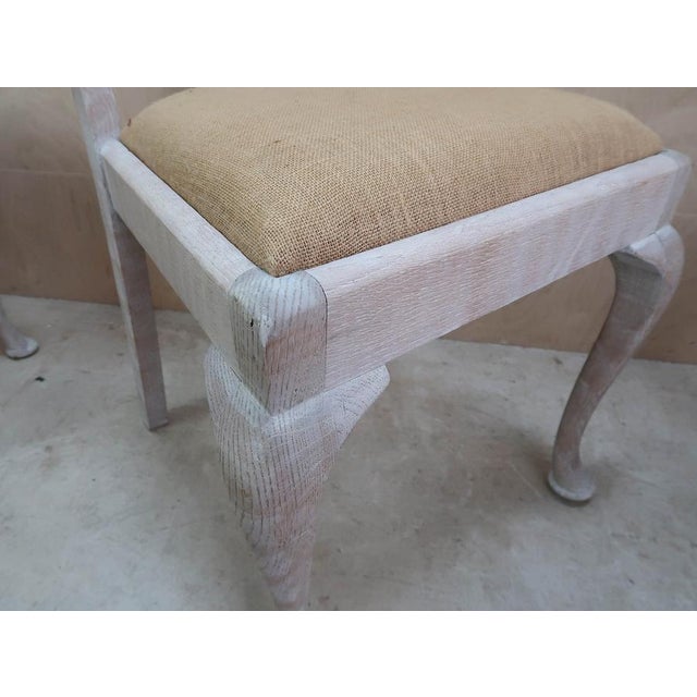 White Antique English Gustavian Style Urn Back Dining Chairs, 1920, Set of 6 For Sale - Image 8 of 9