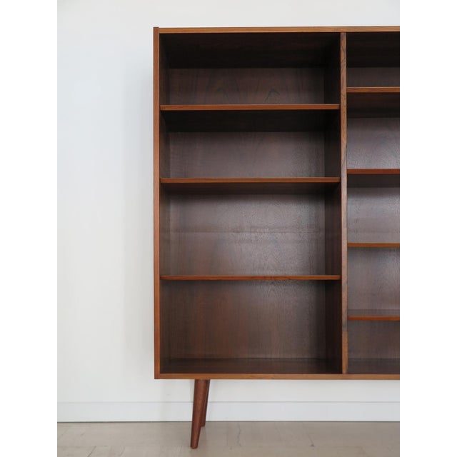 Wood Scandinavian Bookcase by Gunni Omann, Denmark, 1960s For Sale - Image 7 of 16