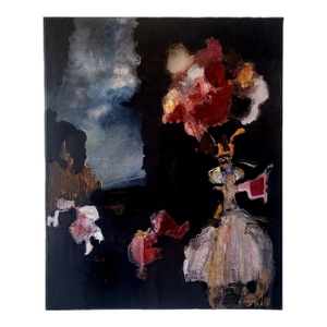 Title: Sovereignty. 30 X 24 Inch Contemporary Abstract Oil on Linen Painting by Lynn Christian 2023