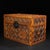 This is a beautifully crafted vintage Chinese wooden treasure box, likely made of Huanghuali or a similar fine hardwood....