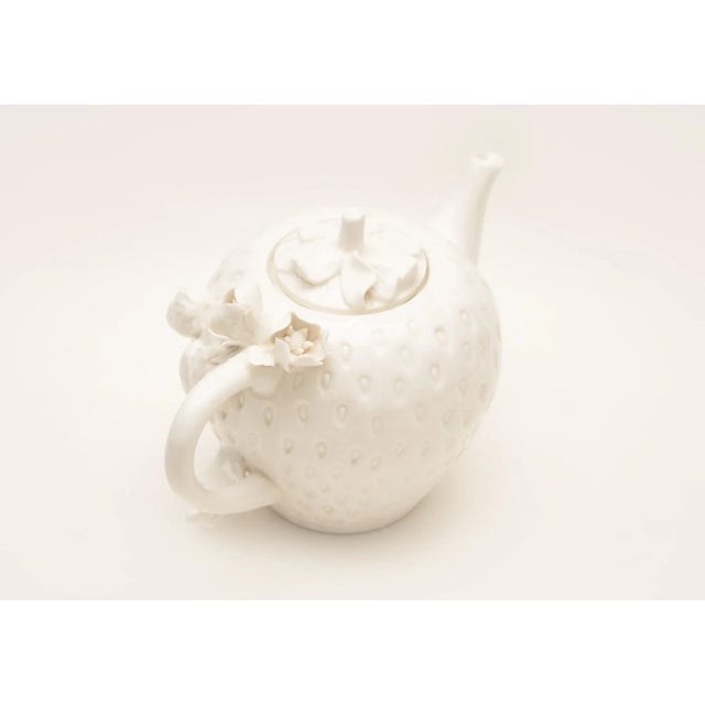 Handmade Chinese Porcelain Teapot For Sale - Image 4 of 11