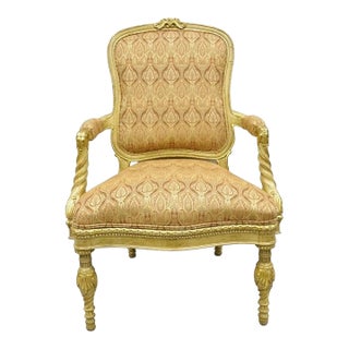 Oscar De La Renta Home Century Furniture Italian Neoclassical Lounge Arm Chair For Sale