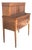 Federal Style Inlaid Mahogany Ladies Tambour Writing Desk & Secretary. For Sale