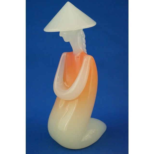 20th Century Figures in Blown Opaline Murano Glass by Archimede Seguso, Italy, Set of 3 For Sale - Image 17 of 18