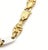 Mid 20th Century Mid 20th Century Bar & Stirrup 18k Two Tone Gold Link Bracelet For Sale - Image 5 of 5