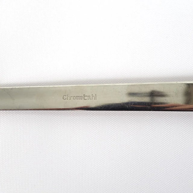 Vintage 24 Carat Gilded Stainless Steel Cutlery Set, Set of 70 For Sale - Image 11 of 14