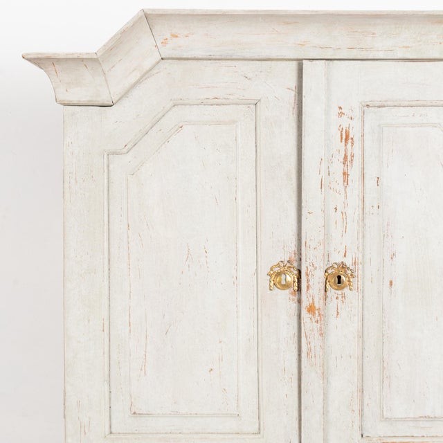 Wood 19th Century Swedish White Gustavian Pine Secretary For Sale - Image 7 of 9