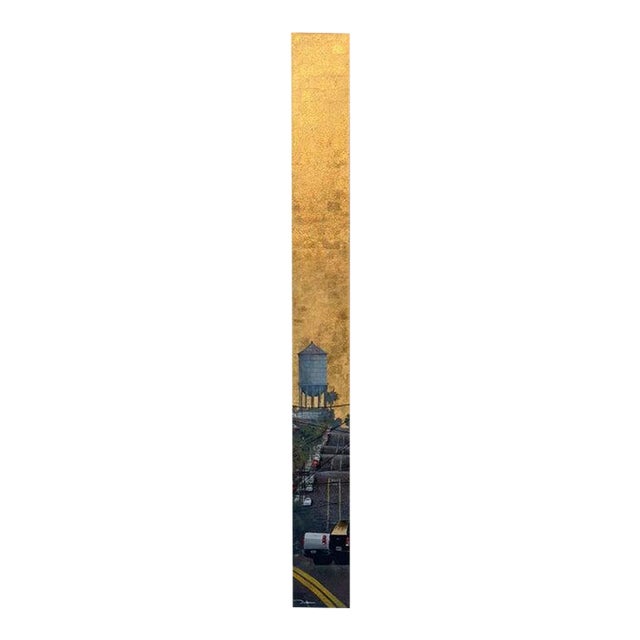 Duke Windsor, Contemporary Cityscape Acrylic Painting, "Tower Totem No. 1" For Sale