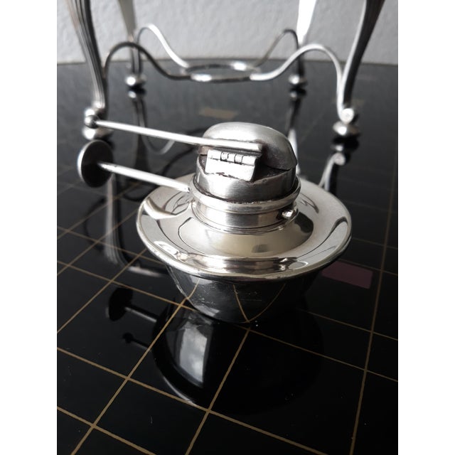 Antique Silver-Plated Food Warmer from W. H. & S. Cross Arrows William Hutton & Sons, 1900s, Set of 6 For Sale - Image 13 of 16