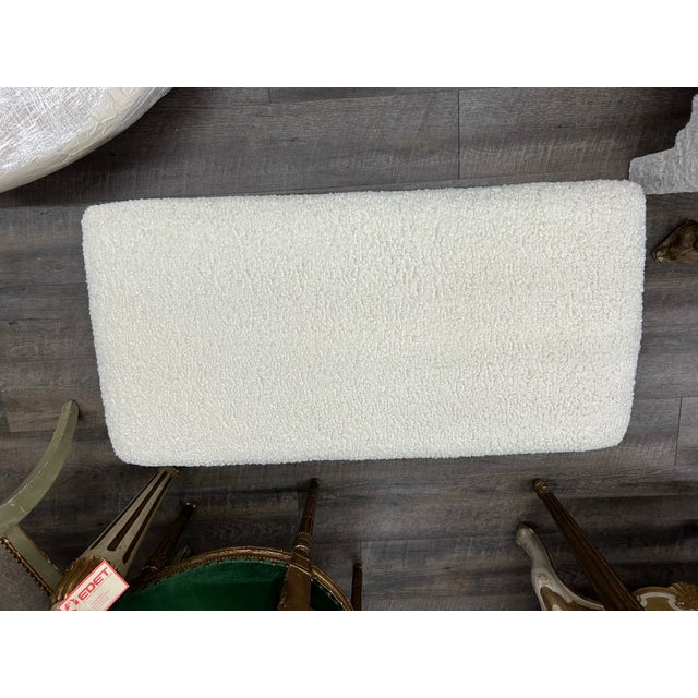 Gold 1960s Italian Modern Gilt Iron Bench For Sale - Image 8 of 9