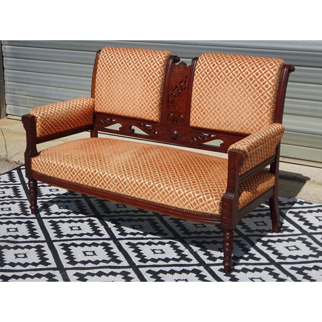 Louis XV Two-Seater Bench, 1950s For Sale - Image 10 of 18