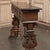 Mid Century Spanish Walnut Sofa Table ~ Console With Hand Forged Iron Stretcher For Sale - Image 13 of 18
