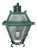 Early 20th Century Art Deco Paint Decorated Iron Wall Sconce Lantern For Sale