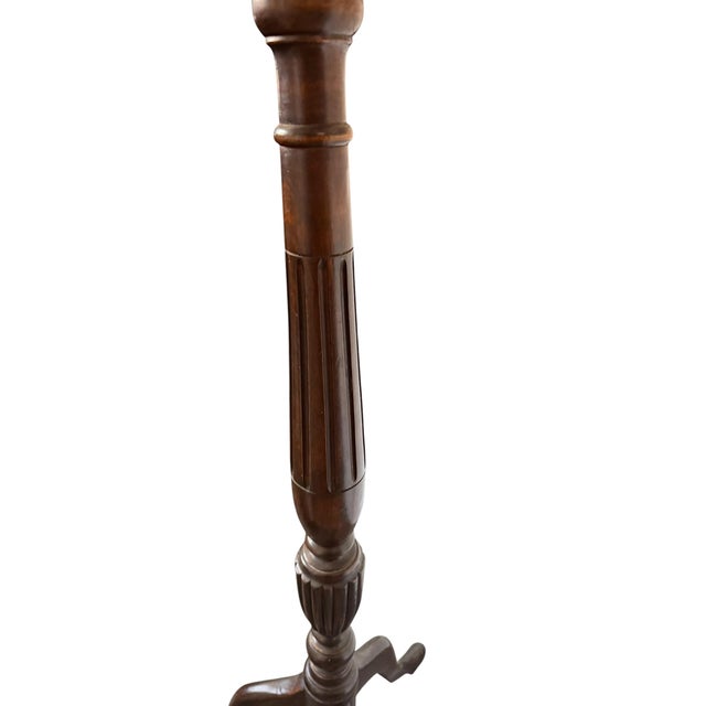 Wood Antique Georgian Mahogany Torchère Stand, 1900 For Sale - Image 7 of 12