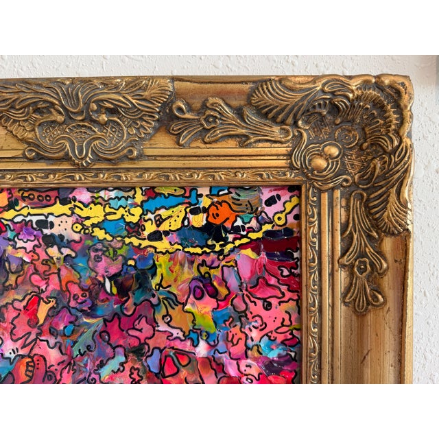 Original Abstract Painting Serg Graff "Mystic Mana Gerie" Fantasy Surreal Coa For Sale - Image 10 of 11