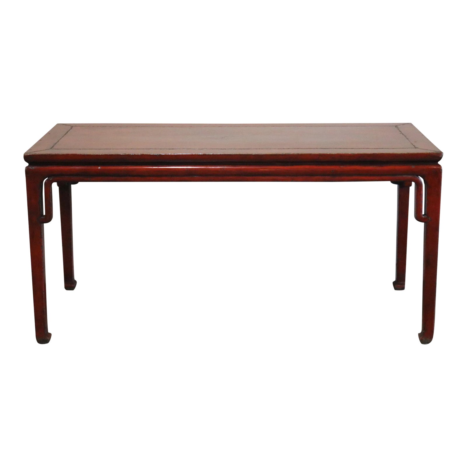 Chinese Red Lacquer Painting Console Table Chairish