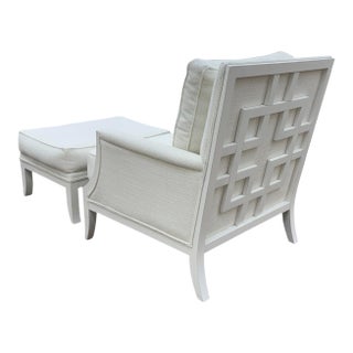 Ethan Allen Grayson Lounge Chair & Ottoman - 2 Piece Set For Sale