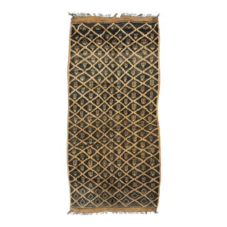 Handmade Atlas Mountain Wool Rug - 12.7 X 5.9 Ft For Sale