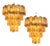 Italian Chandeliers in Murano Glass, 1990, Set of 2 For Sale