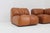 Brown Vintage Modular Sofa in Cognac Leather, Italy, 1970s, Set of 4 For Sale - Image 8 of 9