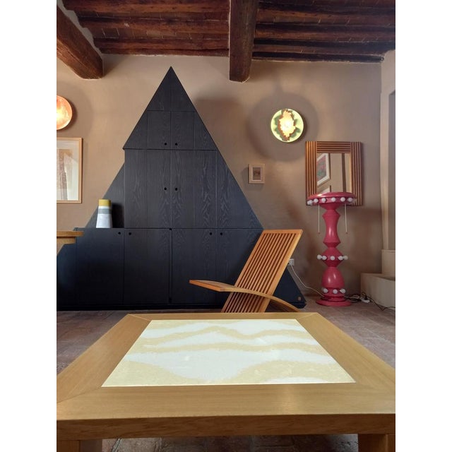 Coffee Table with Decorated Glass by Meccani Studio for Meccani Design For Sale - Image 4 of 6