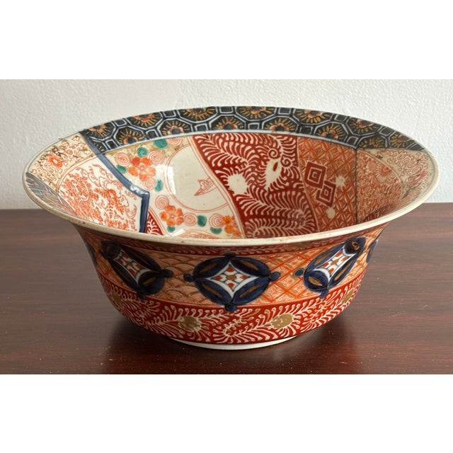 Mid 20th Century Porcelain Imari Bowl For Sale - Image 10 of 10