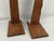 Mid 20th Century Mid-Century Primitive Rustic Brown Wood Wall-Mounted Shelf Sconces – Pair For Sale - Image 5 of 13