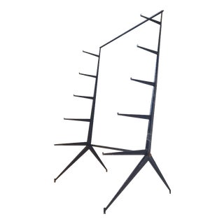 Vintage Shelf with Compass Legs by Jean Prouvé and Maurice Novarina, 1950s For Sale