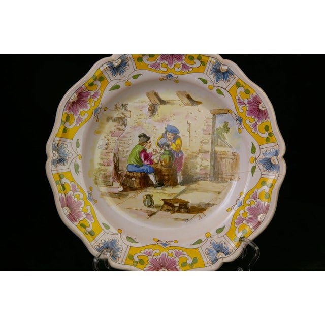 Late 19th Century 19thC. Lille Faience Plate, France For Sale - Image 5 of 7