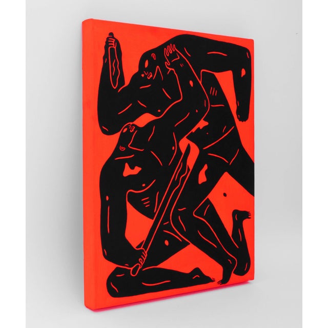 Cleon Peterson (American, b. 1973), Poison, Acrylic on Canvas, 2017, signed in pencil and dated verso, unframed. 20" H x...