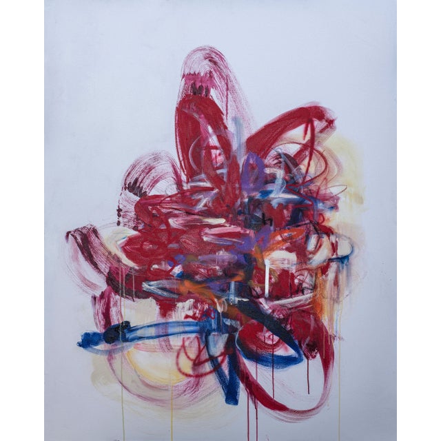 "Tantrum 68" Contemporary Original Abstract Expressionist Painting by Kymm Swank For Sale