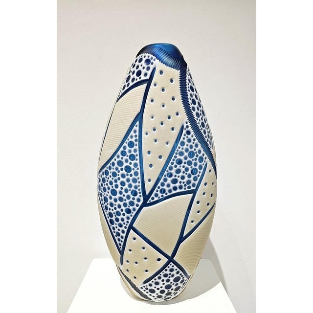 Contemporary Unique Murano Glass Vase by the Ferro Brothers For Sale - Image 3 of 4