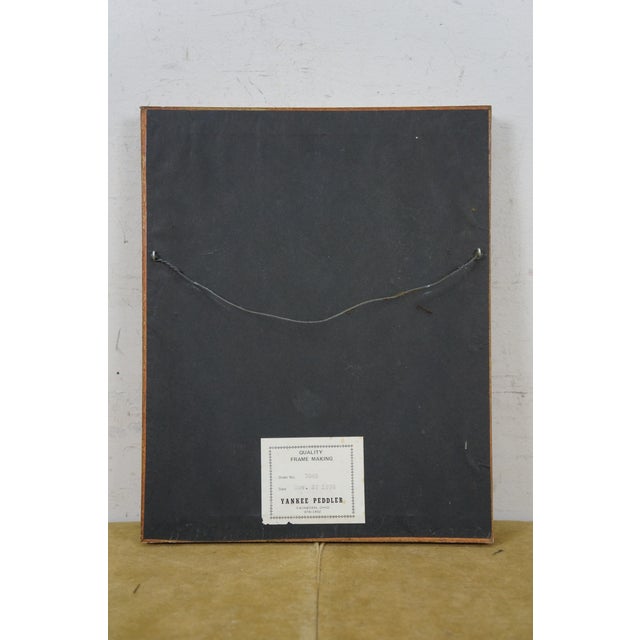 1976 Old Woman Reading a Lectionary Portrait Print on Board After Gerrit Dou 13", Framed For Sale - Image 9 of 9