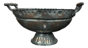Mid 20th Century Wide Copper Colander Bowl