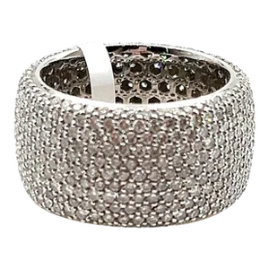 4.84 Ct Pave Diamond Eternity Band Size 6