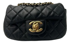 Extra Mini Black Chanel Flap Bag