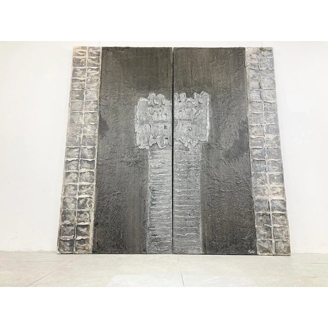 2000 - 2009 Large Brutalist Wall Sculpture, 2000s For Sale - Image 5 of 10