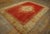Late 19th Century Outstanding Red Color With Medallion and Floral Design Antique Turkish Angora Oushak Rug For Sale - Image 5 of 12