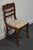 French Country Vintage Antique Solid Cherry Country French Dining Side Chair W. Carved Rose Crest For Sale - Image 3 of 9
